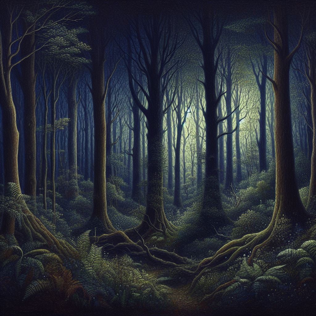 the deep dark forest at rabbit army ranch in harlingen texas