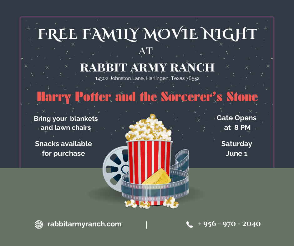 free family movie night at rabbit army ranch harlingen texas 78552