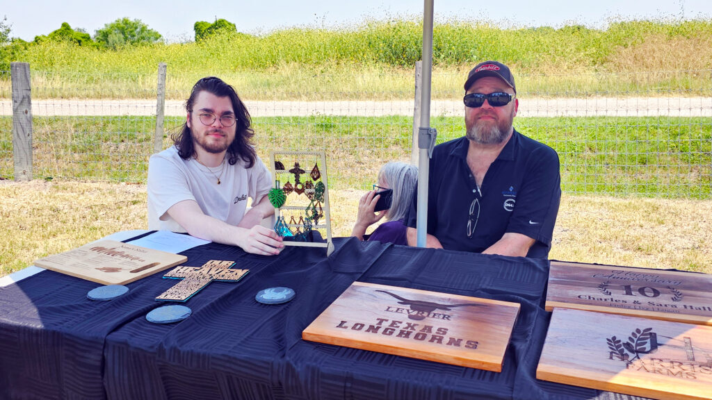 RGV Crafts vendor booth at Rabbit Army Ranch Antiques and Vintage Market in Harlingen Texas